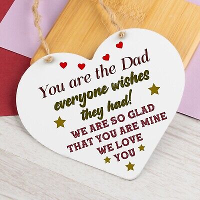 Dad Gift For Fathers Day Birthday Engraved Heart Gift For Him Gift For Dad