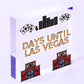 Chalkboard Holiday Countdown To LAS VEGAS America USA Hanging Plaque Friend Gift