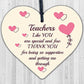 Teachers Like You Wood Heart Plaque Leaving Gift Nursery Preschool Thank You