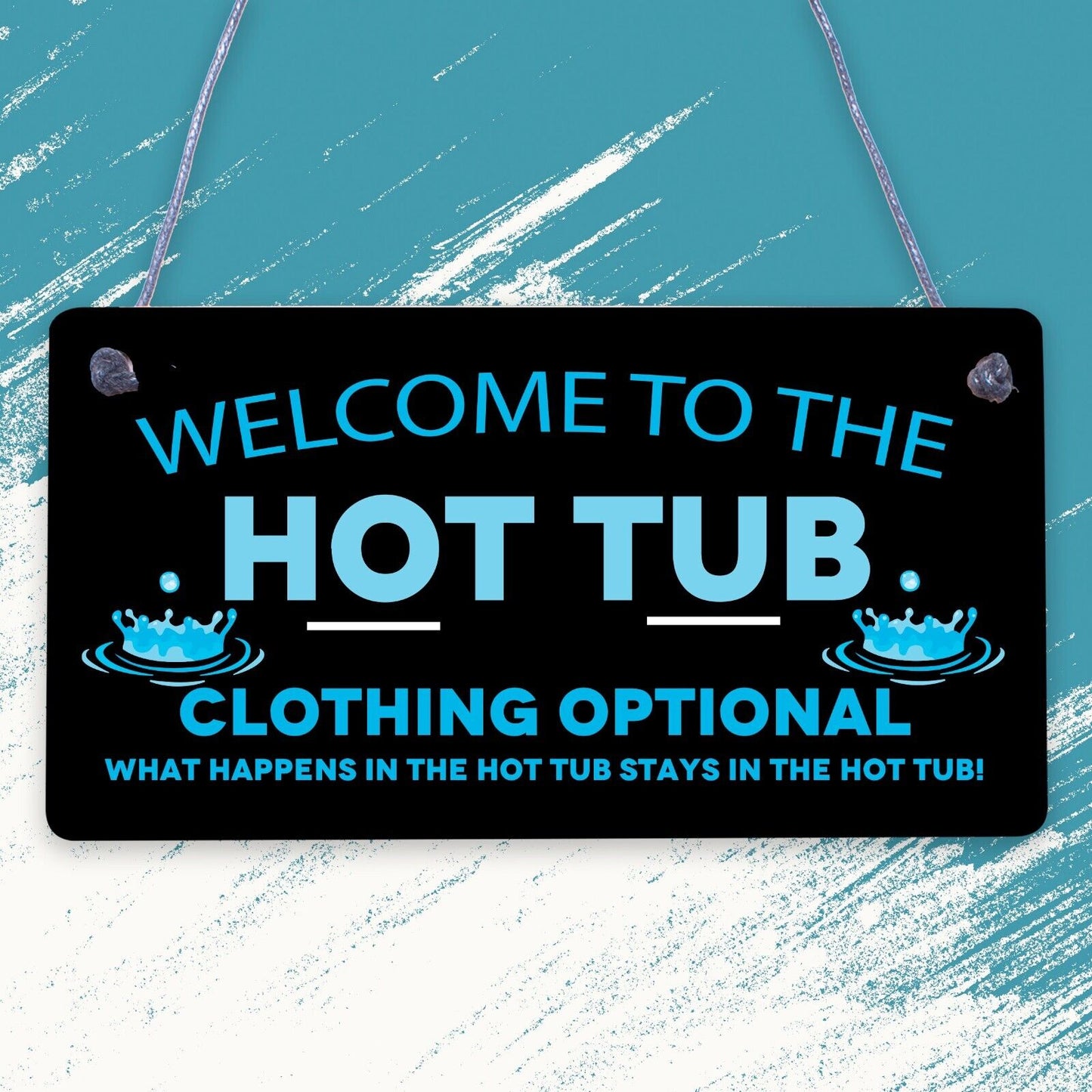 Hot Tub Wooden Sign Hot Tub Signs & Plaques Shed Sign Summer House