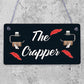 The Crapper Shabby Chic Bathroom Signs And Plaques Funny Novelty Toilet Plaque