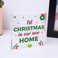 1st First Christmas In New Home Wood Heart Housewarming Christmas Bauble Gift