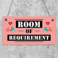 Room Of Requirement Wizardry Hanging Plaque Magic Gift Sign Bedroom Toilet