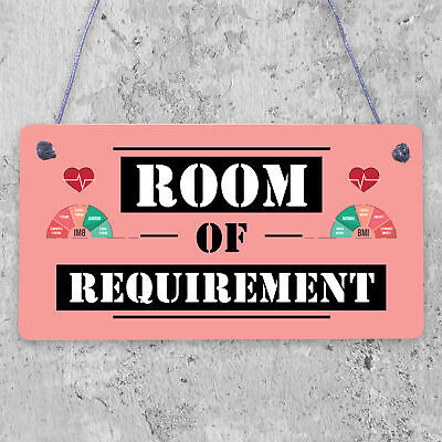 Room Of Requirement Wizardry Hanging Plaque Magic Gift Sign Bedroom Toilet