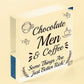 RICH - Chocolate Coffee Men Friendship Gift Hanging Plaque Best Funny Home Sign