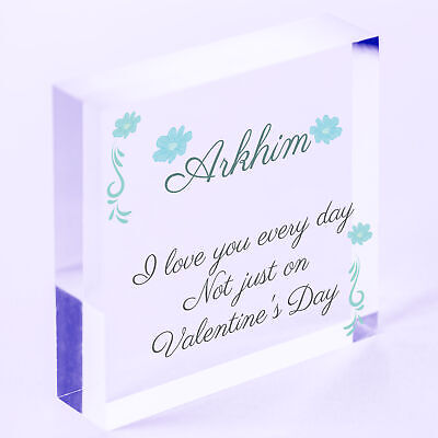 Personalised Photo Plaque Special Valentines Day Gift For Him Her Husband Wife