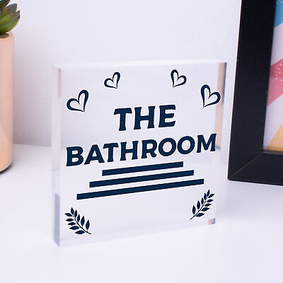 Nautical Bathroom Decor Hanging Sign Home Decor Toilet Decorations Beach Gifts