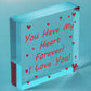 Valentines Gifts For Him Her Engraved Heart LOVE Gift For Boyfriend Husband Wife