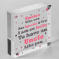 UNCLE Birthday Christmas Gift Wooden Heart Plaque DAD Brother Thank You Gift