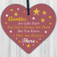 Auntie Poem Gifts Wood Heart Plaques Auntie Birthday Christmas Gift Niece Nephew