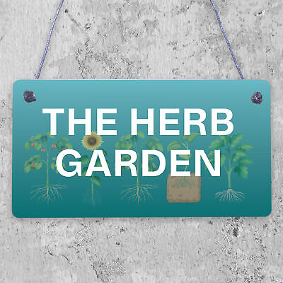 Herb Garden Hanging Sign SummerHouse Garden Shed Plaque Friendship Gift For Her