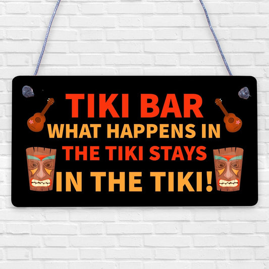 Funny Tiki Bar Decor Sign For Home Garden Bar Hanging Man Cave Cocktail Bar