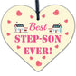 Best Step Son Gifts Mirror Heart Birthday Gift For Step-Son Novelty Gift For Him