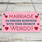 Wedding Anniversary Gift Marriage Sign Funny Gift For Husband Wife Him Her