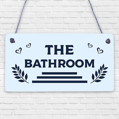 Nautical Bathroom Decor Hanging Sign Home Decor Toilet Decorations Beach Gifts