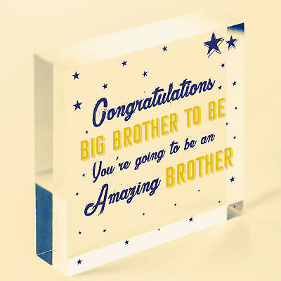 Big Brother To Be Gifts Wooden Heart Congratulations Pregnancy Announcement