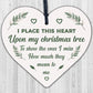 Christmas Tree Decoration Bauble Memorial Poem Wooden Heart Plaque Family Gifts