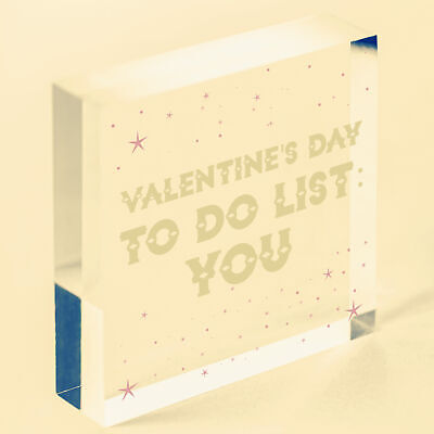 Funny Valentines Day Card For Him Her TO DO LIST Joke Husband Wife Card