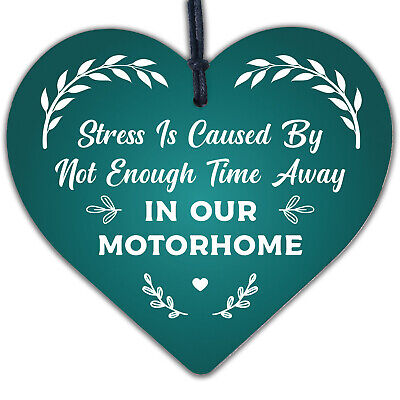 Stress Motorhome Friendship Gift Family Present Hanging Plaque Birthday Sign