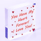 Valentines Gifts For Him Her Engraved Heart LOVE Gift For Boyfriend Husband Wife