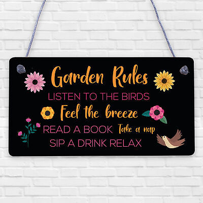 Garden Plaque Hanging Summer House Garden Shed Gifts For Mum Nan Nanny