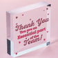 THANK YOU Gifts For Colleagues Employee Wooden Heart Plaque Office Work Gifts