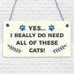 Cat Signs For Home Funny Cat Gift Home Wall Plaque Pet Animal Cat Lover Gifts