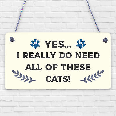 Cat Signs For Home Funny Cat Gift Home Wall Plaque Pet Animal Cat Lover Gifts