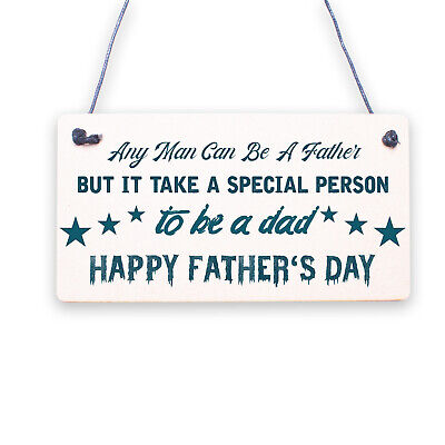 A Special Person To Be A Dad Wooden Plaque Fathers Day Present Wood Sign Gift