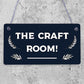 Handmade The Craft Room Home Decor Shabby Chic Hanging Door Wall Shed Plaque