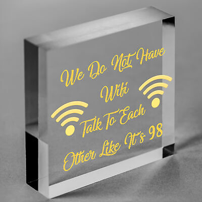 No Wifi Talk 98 Funny Bar Restaurant Pub Hotel Hanging Plaque Gift Sign