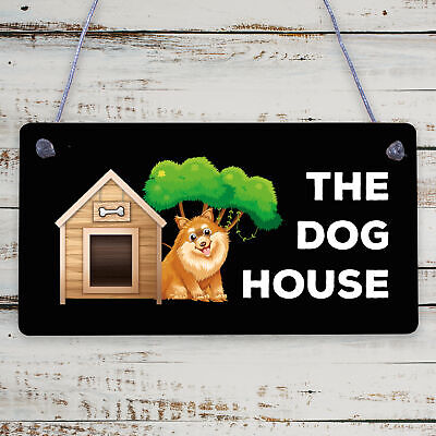 Funny Man Cave Sign THE DOG HOUSE Garage Pub Bar Sign Gift For Men Dad