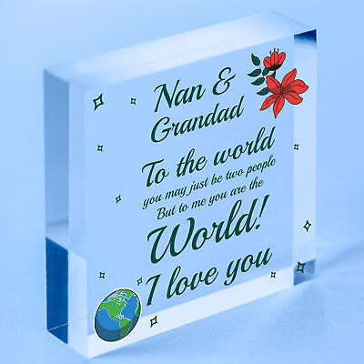 Special Nan And Grandad Gift Wooden Heart Grandad Nan Birthday Gift Grandparent