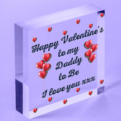 Valentines Day Card for Daddy To Be From Bump Daddy Babys 1st Valentines Card