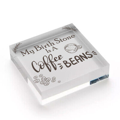 Birth Stone COFFEE Caffiene Lover Best Friendship Gift Hanging Plaque Home Sign