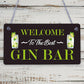 Best Gin Bar Sign Shabby Chic Home Bar Garden Summerhouse Sign Alcohol Gift