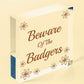 Beware Of The Children Novelty Wooden Hanging Shabby Chic Plaque Gift Kids Sign