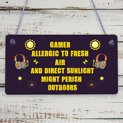 Gaming Bedroom Accessories Room Sign Novelty Birthday Gift For Gamer Brother Son