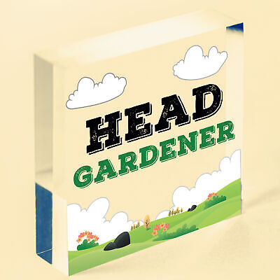 Garden Sign Head Gardener Plaque Garden Shed SummerHouse Sign Gift For Her Him