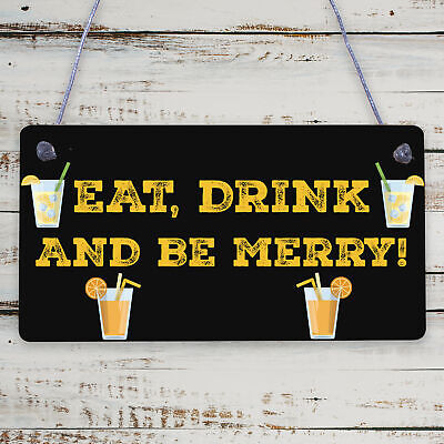 Novelty Be Merry Bar Sign Man Cave Pub Alcohol Gin Beer Christmas Gifts For Him