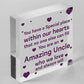 Amazing Uncle Gifts For Birthday Wooden Heart Sign Thank You Gifts For Uncle