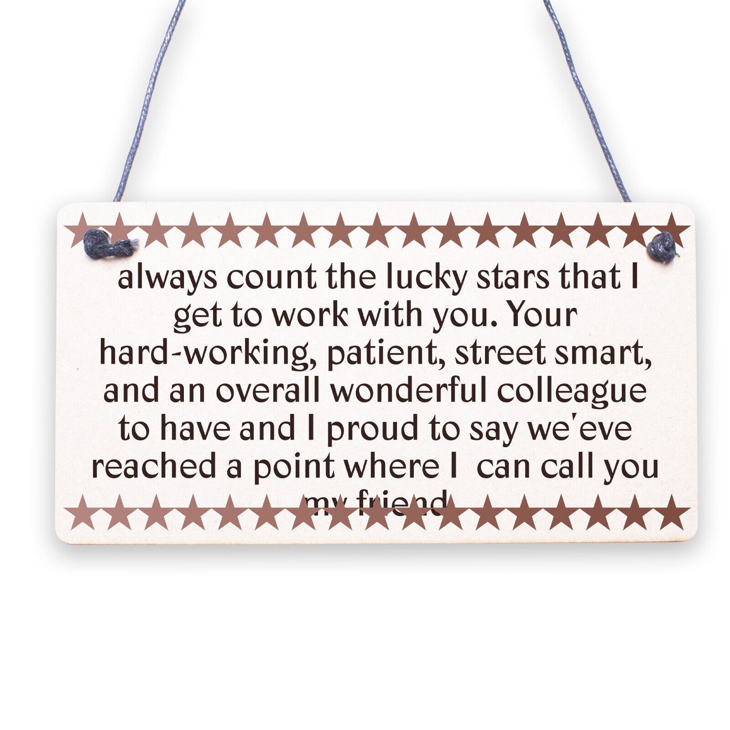 Chance Made Us Colleagues Hanging Work Friend Plaque Thank You Leaving Job Gift