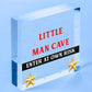 Man Cave Sign Hanging Door Bedroom Wall Plaque Shed Room Son Dad Birthday Gift