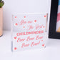 Best Childminder Ever Thank You Gift Mirror Acrylic Heart Leaving Gift Christmas