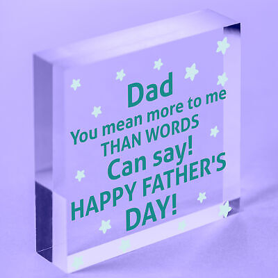 Dad Gifts For Fathers Day Wood Heart Dad Gifts From Daughter Son Love Gift