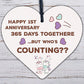 Wedding Anniversary Mirror Acrylic Heart 1st 2nd 3rd 5th Anniversary Gift Mr Mrs