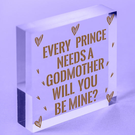 Birthday Christening Godmother Gifts Heart Godmother Request Card Asking Gifts