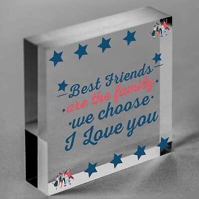 Best Friends Friendship Gift Idea Handmade Wooden Sign Keepsake Thank You Gifts