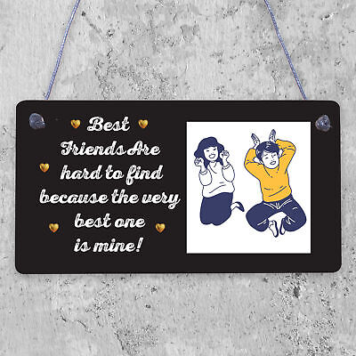 PERSONALISED Picture Plaque For Best Friend Birthday Xmas Thank You Gift