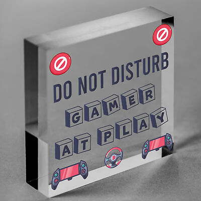 Gamer Gaming Gifts Do Not Disturb Man Cave Bedroom Sign Gift For Son Brother Dad